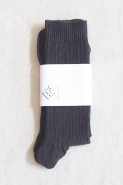Rib Ankle Socks Tactile