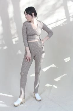 Nonna Pants X-Long Stone + Bone