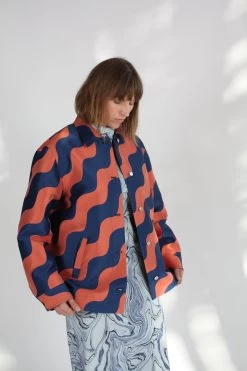 Chore Jacket Rust/Navy