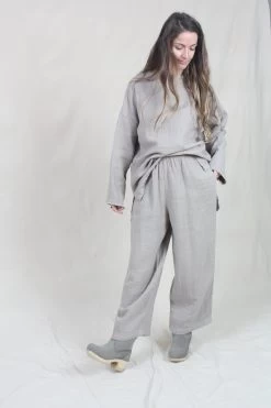 Lantern Pants Light Stone