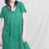 Lace Odille Tunic Bottle Green