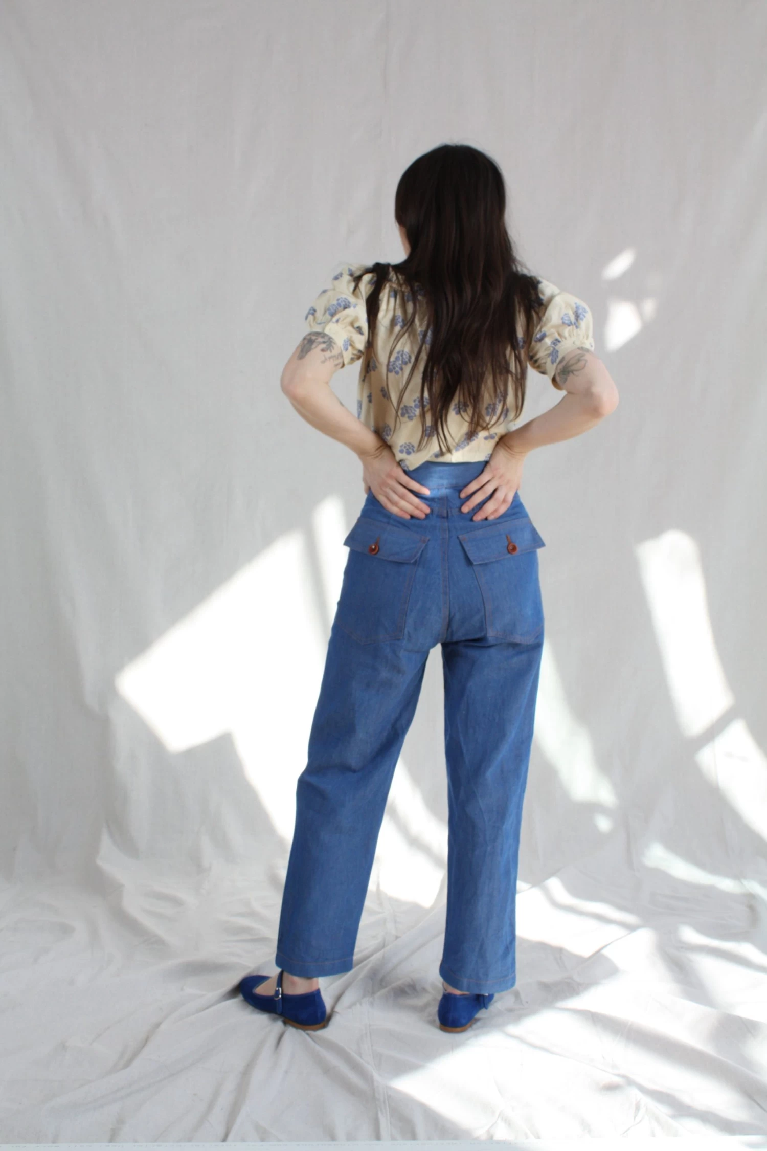 Elaina Top Shibori Silk Cotton - Image 4