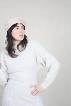 Horizontal Beret Beige