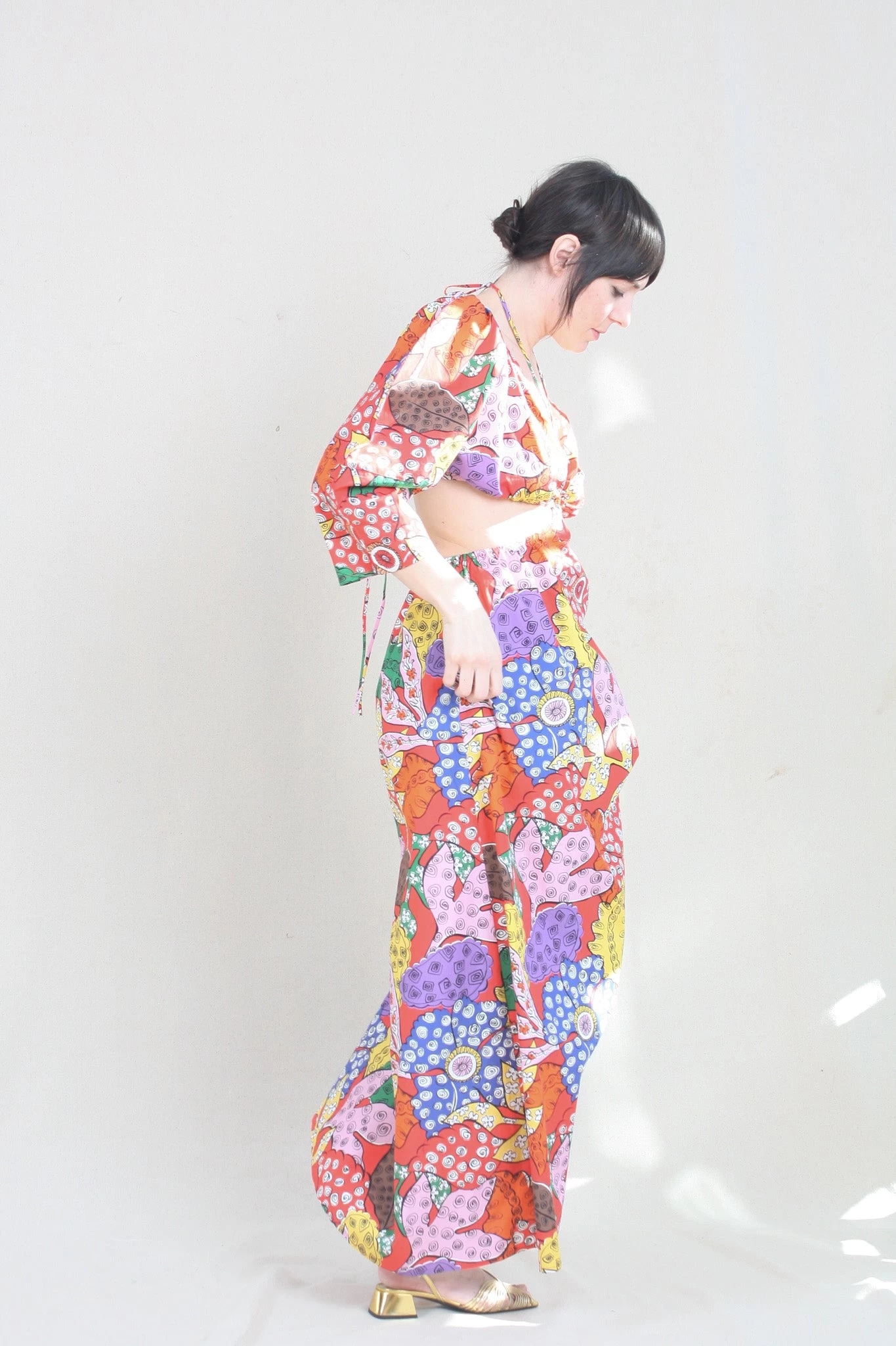 Shaina Dress Banditta Print Red - Image 2