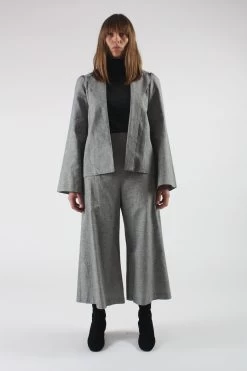 Quintana Culottes Onyx Houndstooth