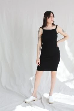 Nonna Slip Dress Onyx
