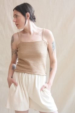 Ripple Cami Sand