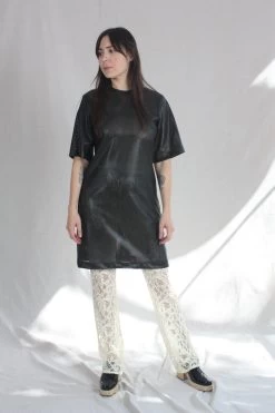 Long Flared Pants Ivory Lace