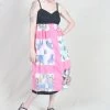 Spaghetti Strap Party Dress Black OOAK Vintage