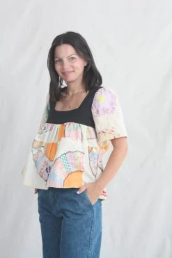 Square Neck Shirt Vintage