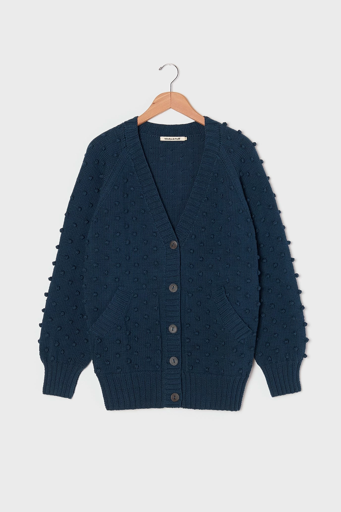 Popcorn Long Cardigan Moonlight