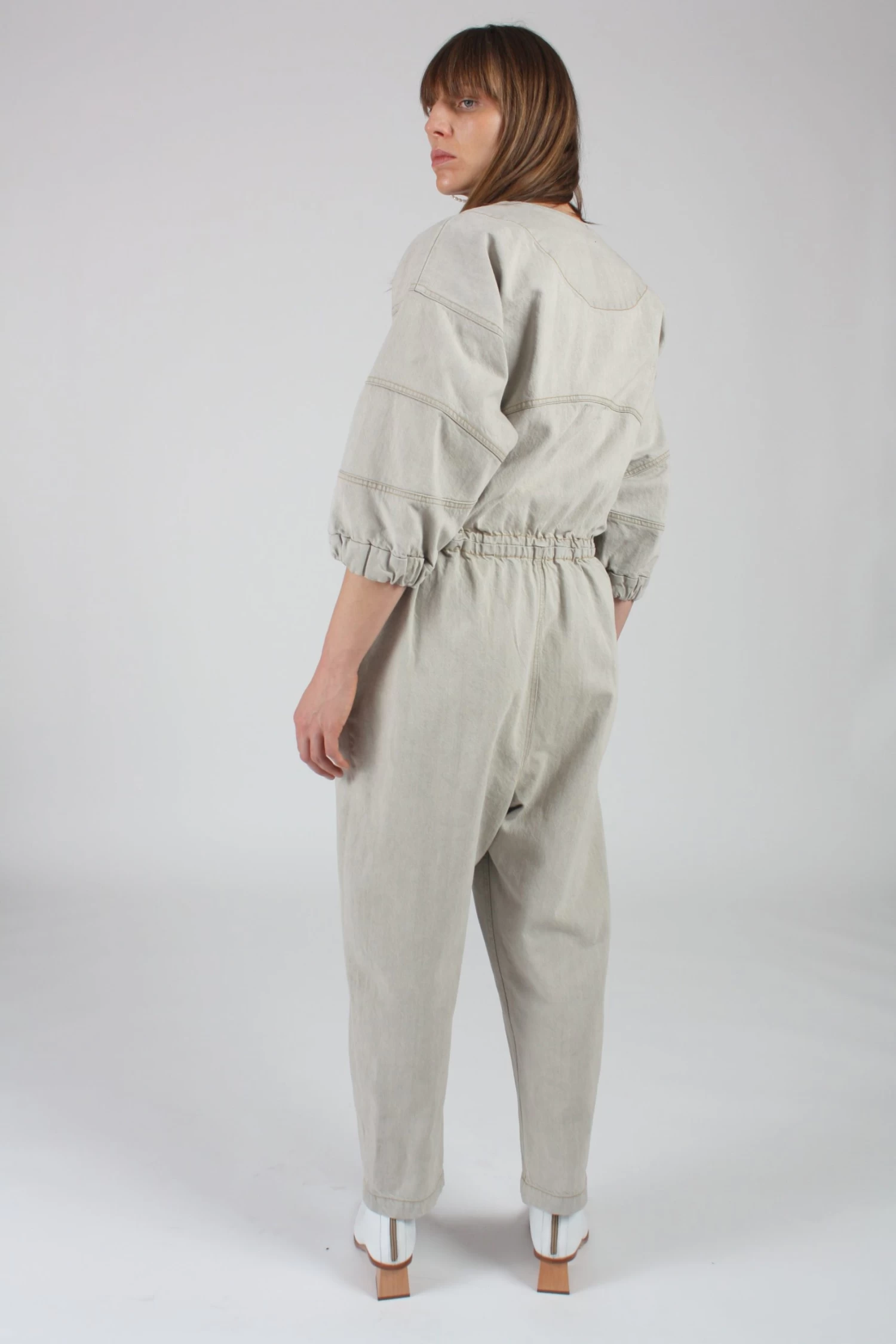 Holt Jumpsuit Khaki Wash - Image 3