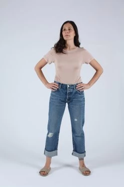 MV Celina Cropped Straight Dark Blue