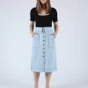 ULLA JOHNSON Andi Skirt Light Wash