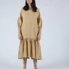 Puff Dress Tan
