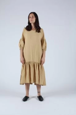 Puff Dress Tan