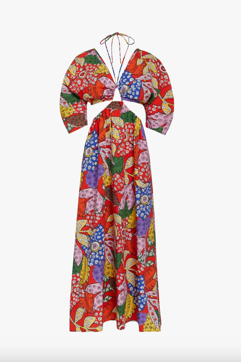 Shaina Dress Banditta Print Red - Image 5