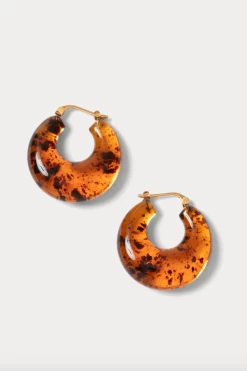 Grass Earring Clear Tortoise