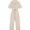 Nanushka Zuni Jumpsuit Off White