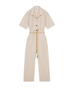 Nanushka Zuni Jumpsuit Off White