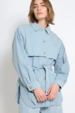 Trench Jacket Sky Blue